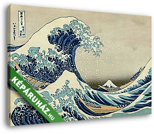 Nagy hullám Kanagavánál (átdolgozás) - vászonkép 3D látványterv
