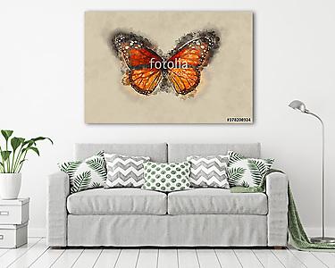 Watercolor Butterfly. (vászonkép) - vászonkép, falikép otthonra és irodába