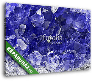 blue sapphire group macro - vászonkép 3D látványterv