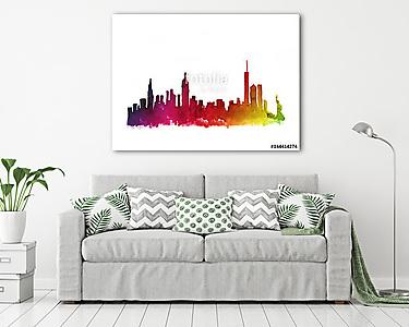 Watercolor skyline of new york city in USA (vászonkép) - vászonkép, falikép otthonra és irodába