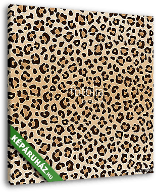 Seamless animal leopard pattern, vector - vászonkép 3D látványterv