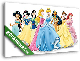 Disney hercegnők - vászonkép 3D látványterv