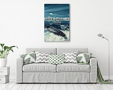 Facsónak a fagyos öbölben (vászonkép) - vászonkép, falikép otthonra és irodába