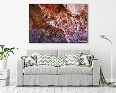 Barlangrajzok a Menyhában, Patagónia, Argentína (vászonkép) - vászonkép, falikép otthonra és irodába