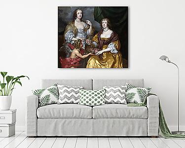 Lady Elizabeth és testvérének portréja (vászonkép) - vászonkép, falikép otthonra és irodába