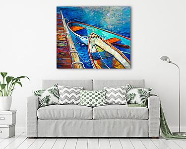 Csónakok (vászonkép) - vászonkép, falikép otthonra és irodába