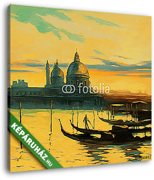 Napkelte Velencében  - vászonkép 3D látványterv