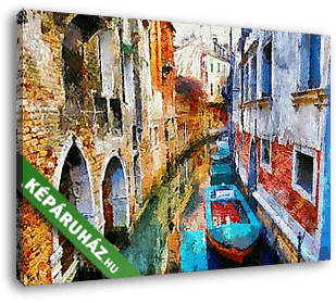 Színek Velencében - vászonkép 3D látványterv