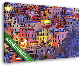 Manarola, Cinque Terre, Olaszország - vászonkép 3D látványterv