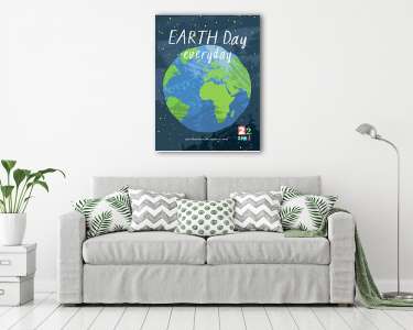 Föld napja - minden nap (vászonkép) - vászonkép, falikép otthonra és irodába