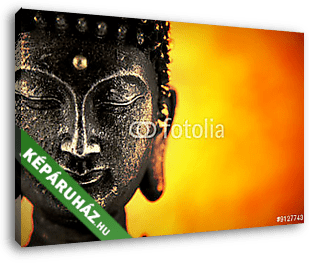 Buddhasur szobra világos háttér - vászonkép 3D látványterv