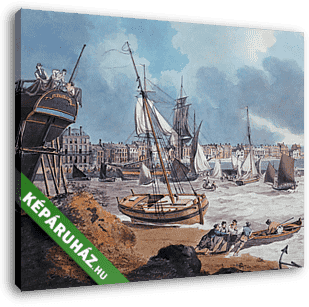 Kikötő Weymouthban - vászonkép 3D látványterv