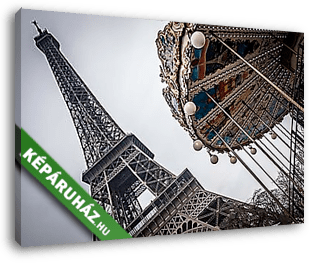 Párizsi körhinta - vászonkép 3D látványterv