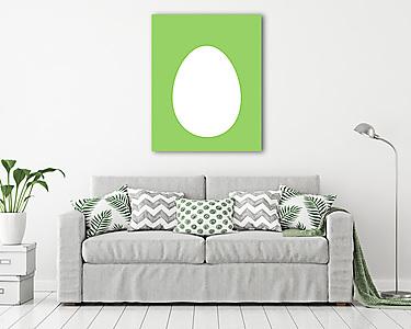 DIY - Tojás, zöld háttérrel (vászonkép) - vászonkép, falikép otthonra és irodába