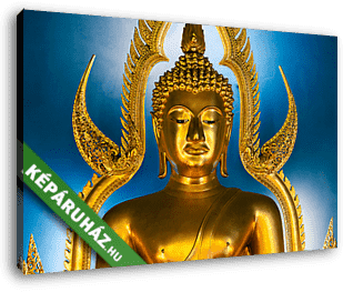 arany buddha szobor - vászonkép 3D látványterv
