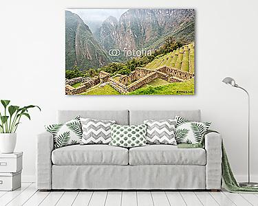 Machu Picchu Teraszok és Andok (vászonkép) - vászonkép, falikép otthonra és irodába