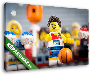 LEGO Characters - Kosárlabdajátékos - vászonkép 3D látványterv