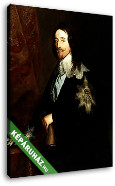I. Károly angol király portréja - vászonkép 3D látványterv