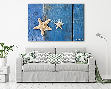 tengeri csillag a kék fán (vászonkép) - vászonkép, falikép otthonra és irodába