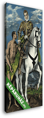 Szent Márton és a koldus - vászonkép 3D látványterv