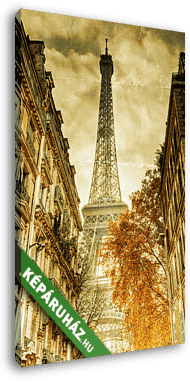 Nosztalgiai kép az Eiffel-toronyról - vászonkép 3D látványterv