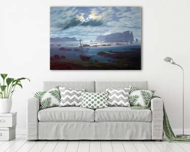 Északi-tenger, holdfényben (színverzió 1) (vászonkép) - vászonkép, falikép otthonra és irodába