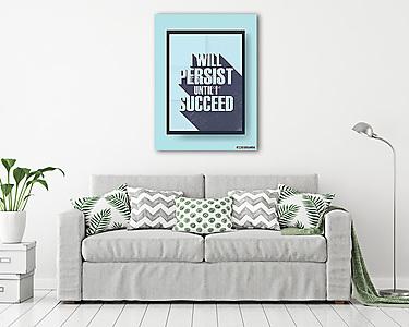 Üzleti motívum plakát a kitartás és a siker tekintetében vi (vászonkép) - vászonkép, falikép otthonra és irodába