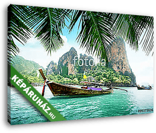 Railay beach in Krabi Thailand - vászonkép 3D látványterv
