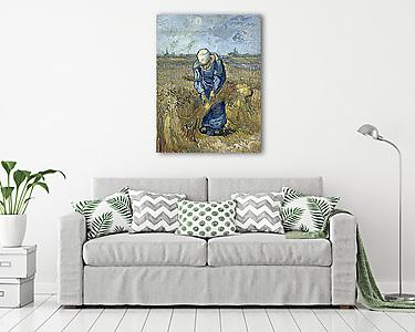 Kévét kötő parasztasszony (vászonkép) - vászonkép, falikép otthonra és irodába