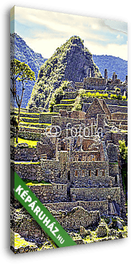 Machu Picchu, Peru - vászonkép 3D látványterv