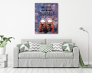 Keresse meg magát, Inspiration idézet (vászonkép) - vászonkép, falikép otthonra és irodába