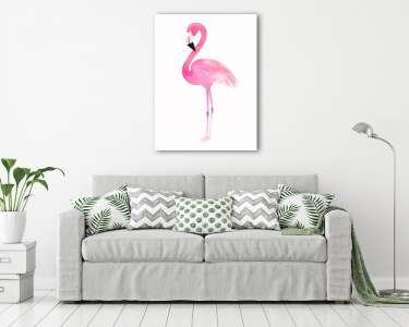 Rózsaszín flamingó (vászonkép) - vászonkép, falikép otthonra és irodába