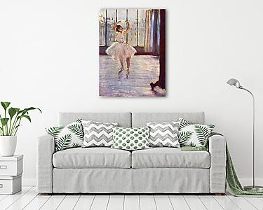 Balett-táncosnő fényképésznél (vászonkép) - vászonkép, falikép otthonra és irodába