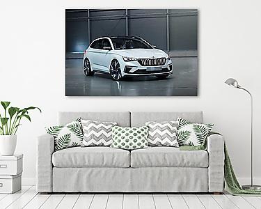 Skoda Vision RS White (vászonkép) - vászonkép, falikép otthonra és irodába