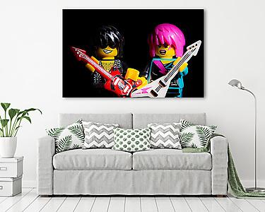 LEGO Characters - Rock banda (vászonkép) - vászonkép, falikép otthonra és irodába