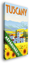 Utazás poszter - Toszkána - vászonkép 3D látványterv