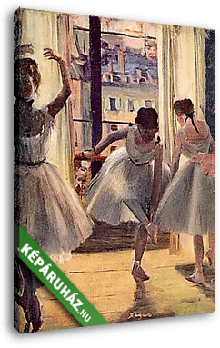 Balett-táncosnők a gyakorlóteremben - vászonkép 3D látványterv
