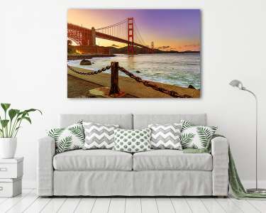 Golden Gate Este (vászonkép) - vászonkép, falikép otthonra és irodába
