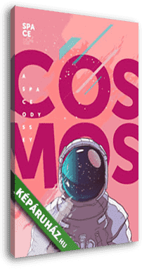 Kozmosz és asztronauta - vászonkép 3D látványterv