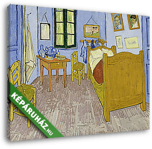 Van Gogh hálószobája Arles-ban - verzió 3. - vászonkép 3D látványterv