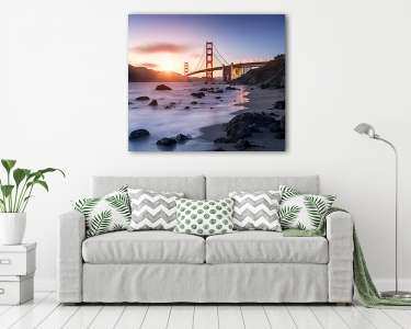 Golden Gate Bridge San Francisco-ban Kaliforniában (vászonkép) - vászonkép, falikép otthonra és irodába