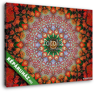 Floral energy mandala - vászonkép 3D látványterv