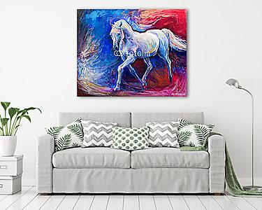Kék ló (vászonkép) - vászonkép, falikép otthonra és irodába
