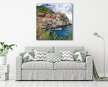 képi Olaszország - Monarolla, Cinque Terre (vászonkép) - vászonkép, falikép otthonra és irodába