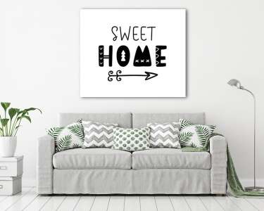 Sweet Home - Édes otthon (vászonkép) - vászonkép, falikép otthonra és irodába