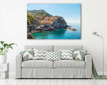 Manarola. A Cinque Terre partja Olaszországban. (vászonkép) - vászonkép, falikép otthonra és irodába