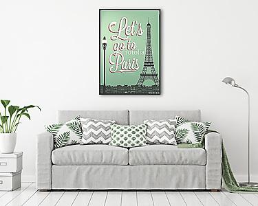 Menjünk Párizsba (vászonkép) - vászonkép, falikép otthonra és irodába
