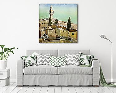 Az Olajfák hegye Jeruzsálemben (vászonkép) - vászonkép, falikép otthonra és irodába