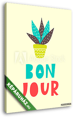 Bon Jour - vászonkép 3D látványterv