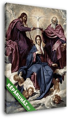 Szűz Mária megkoronázása - vászonkép 3D látványterv